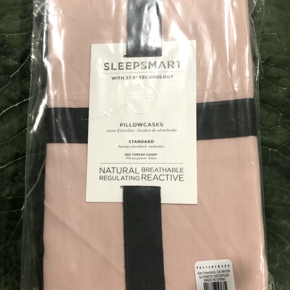 Pottery Barn New standard Light Pink Pillowcases